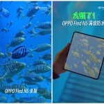 唯一支持满级防水的折叠屏！美女手持OPPO Find N5在水下拍摄
