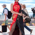日本美女月岛圭Cos艾达王美图：旗袍造型无比诱人！