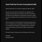 这就是顶流！《GTA6》跳票公告引爆全网 浏览量破亿