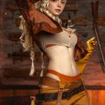 碍事莉体模绝美COS：《怪物猎人：荒野》杰玛大秀蛮腰
